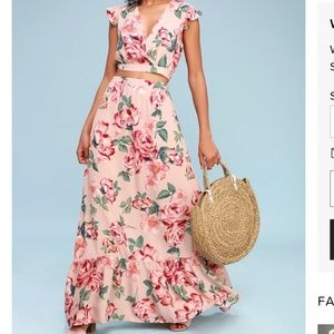 NWT 2 Piece Maxi Dress, Size Small